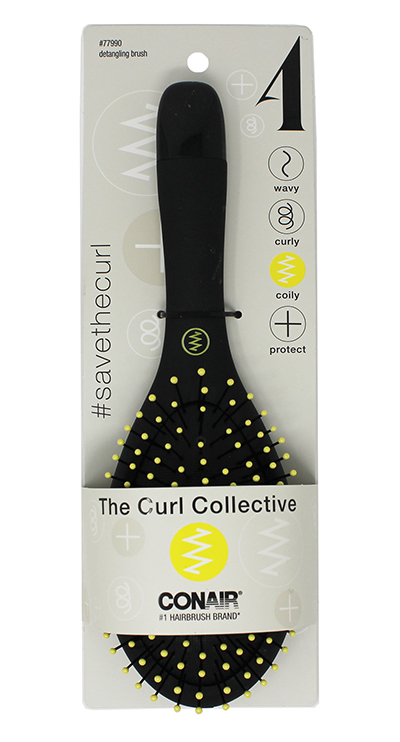 Conair The Curl Collective Coily Detangle Cushion Brush - Click Image to Close